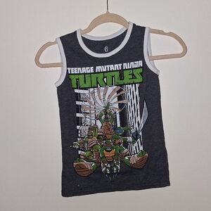 Gray Tank Top.Teenage Mutant Ninja Turtles .